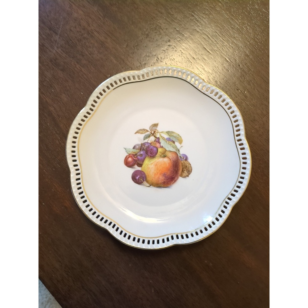 Vintage‎ Bavaria Germany Latticed Edge Fruit Plate